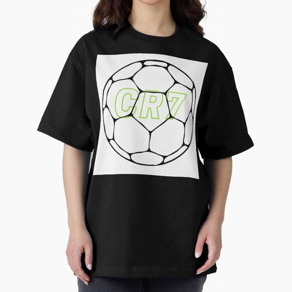 Cristiano Ronaldo ( CR7 ) Oversized T-Shirt Celebrate Football Heritage in FIFA World Cup 2026 USA Canada Mexico Highlighting Haaland and Mbappe, Argentina and Brazil Energy, Championship Spirit, Famous Goals, Roaring Crowds and International