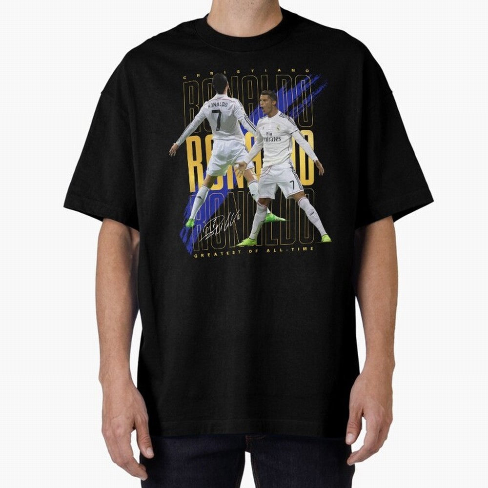 Cristiano Ronaldo Suuiii! Oversized T-Shirt Celebrate Fan Favorites in FIFA World Cup 2026 USA Canada Mexico Celebrating Cristiano Ronaldo, Argentina and Brazil Energy, Classic Soccer Heritage, Championship Pressure, Fan Loyalty and International