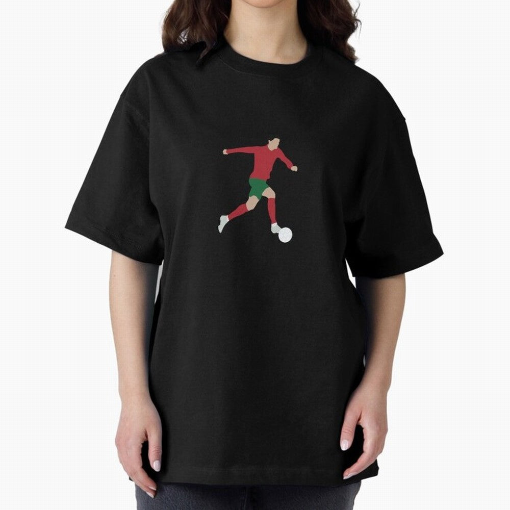 Cristiano Ronaldo Oversized T-Shirt Upgrade FIFA World Cup 2026 USA Canada Mexico Inspired by Messi and Cristiano Ronaldo, Spain and Netherlands Energy, Global Supporter Spirit, Legendary Goals, National Colors and Tournament Celebration; Perfect