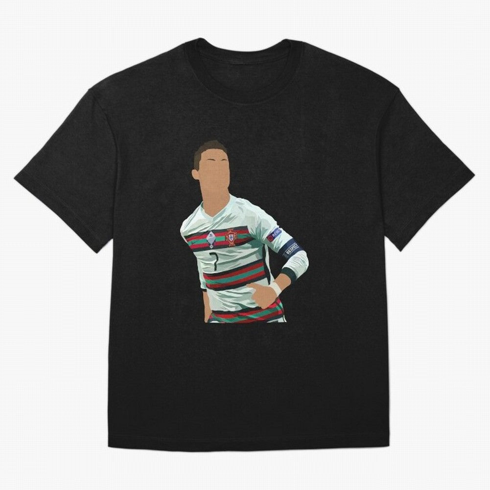 Cristiano Ronaldo Portugal Oversized T-Shirt Honor the Football Icons of FIFA World Cup 2026 for Fans of Cristiano Ronaldo and Brazil, Bringing Stadium Chants, National Pride, Trophy Dreams and Unforgettable Football Memories; Great for Supporters