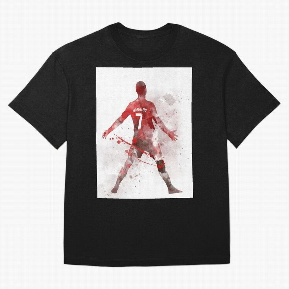 Cristiano Ronaldo Oversized T-Shirt Follow the Road to the FIFA World Cup 2026 USA Canada Mexico Journey through Cristiano Ronaldo, Haaland and CR7 Highlights, Argentina, France and Brazil Pride, Football Festival Excitement, Trophy Ambitions,