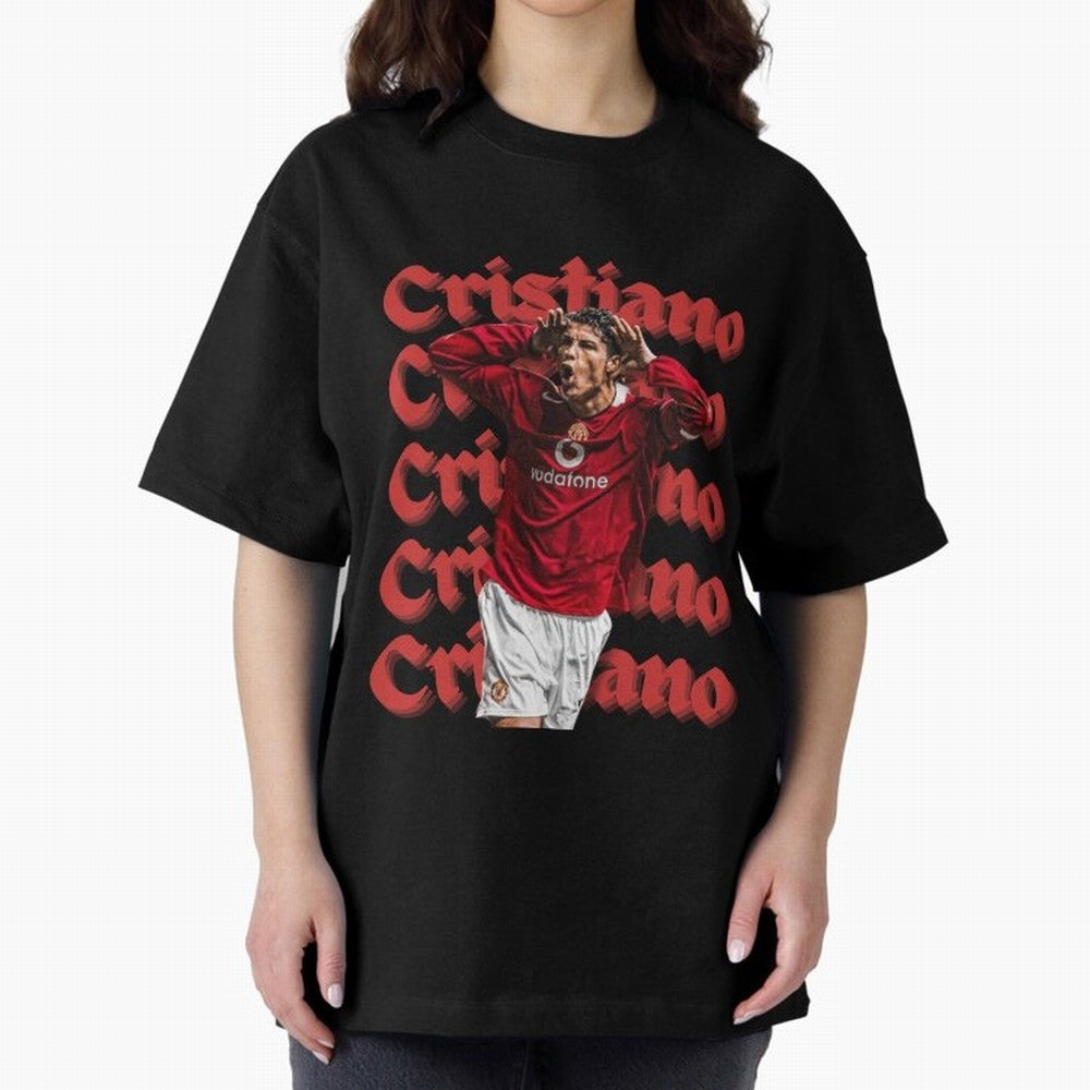 CR7 Oversized T-Shirt Support Iconic Players in FIFA World Cup 2026 Spirit, Capturing Argentina, Messi, Stadium Chants, National Pride, Trophy Dreams and Unforgettable Football Memories; Ideal for Fans Who Follow Messi, Cristiano Ronaldo, CR7,