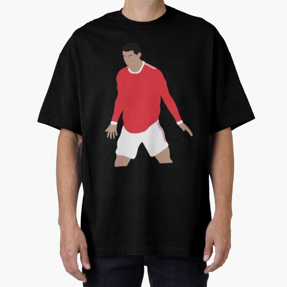 Cristiano Ronaldo Oversized T-Shirt Keep the Legacy of Global Football Passion for FIFA World Cup 2026 Group Stage, Celebrating CR7 and Messi, France and Portugal, Supporter Pride, Iconic Celebrations, Legendary Names and Global Match Day Energy;