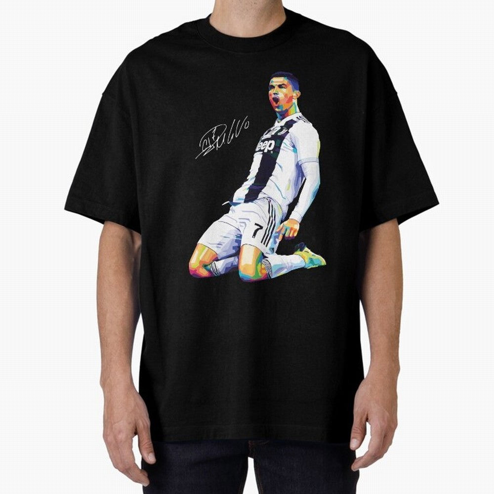 C Ronaldo Wpap Pop Art Oversized T-Shirt Bring Retro Soccer Energy to FIFA World Cup 2026 Spirit, Filled with England, Messi, Stadium Chants, National Pride, Trophy Dreams and Unforgettable Football Memories; Created for Match Day Parties, Soccer