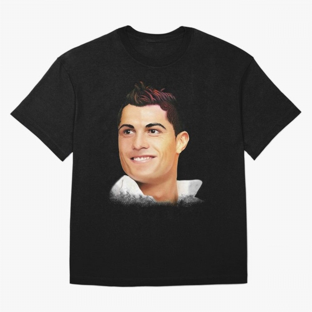 Cristiano Ronaldo CR7 | Digital Painting Oversized T-Shirt Wear the Spirit of FIFA World Cup 2026 for Fans of Messi, CR7 and Mbappe and England, France and Netherlands, Bringing Tournament Hype, Historic Matchups, Family Viewing Parties and Global