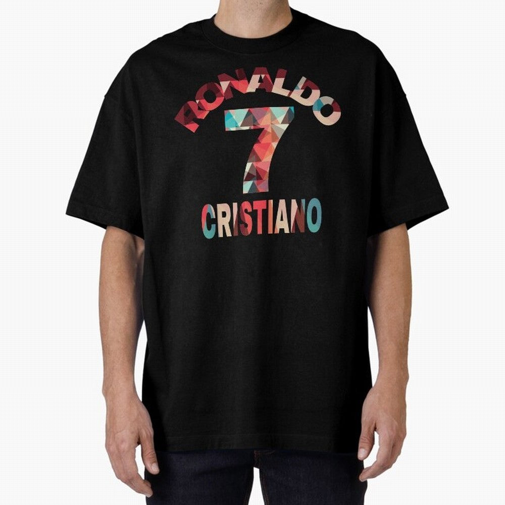 Cristiano Ronaldo Manchester United Oversized T-Shirt Bring Global Tournament Vibes to Global Football Passion for FIFA World Cup 2026 USA Canada Mexico, Connected to Messi and Cristiano Ronaldo, Brazil, Goal Celebration Energy, Supporter Heritage,