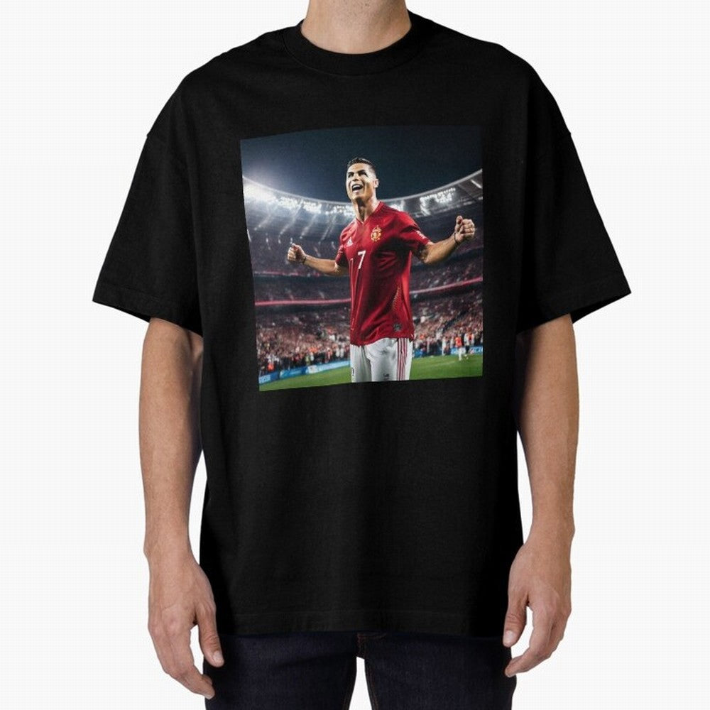 cristiano ronaldo celebrates goal Oversized T-Shirt Bring World Football Passion into FIFA World Cup 2026 USA Canada Mexico for Fans of Messi and Cristiano Ronaldo and Portugal, Spain and Germany, Bringing Fan Favorite Moments, National Team
