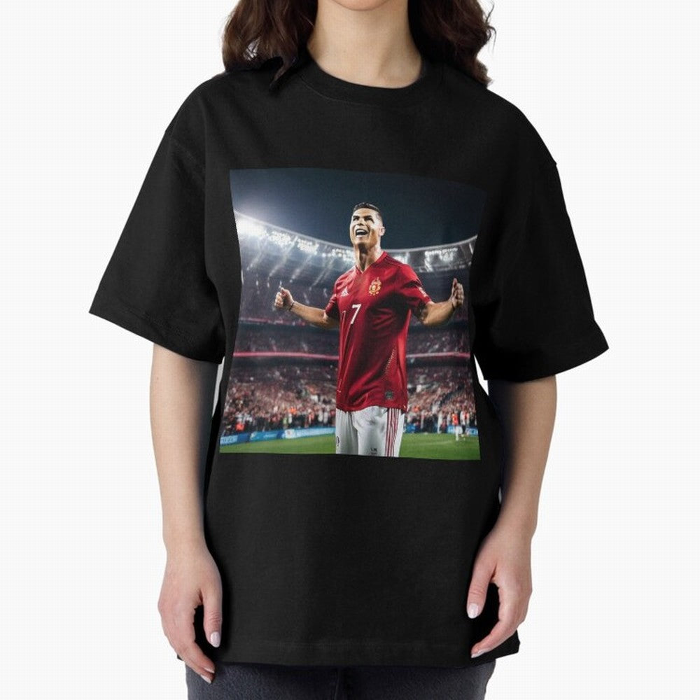 cristiano ronaldo celebrates goal Oversized T-Shirt Bring World Football Passion into FIFA World Cup 2026 USA Canada Mexico for Fans of Messi and Cristiano Ronaldo and Portugal, Spain and Germany, Bringing Fan Favorite Moments, National Team