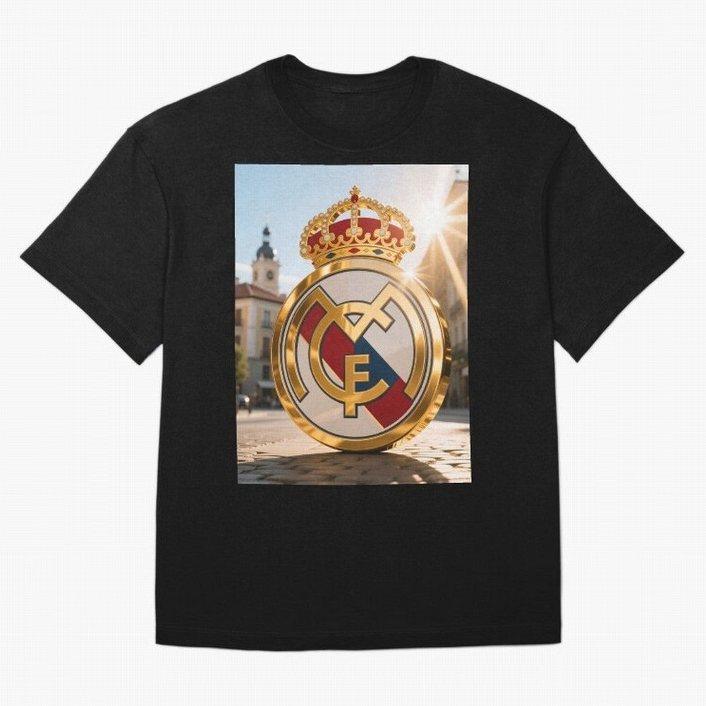 Plaza Sol Real Madrid Oversized T-Shirt Stand Out with Spirit from the FIFA World Cup 2026 Journey through Haaland Highlights, France Pride, Champion Mindset, Group Stage Buzz, Knockout Tension and Passionate Fan Culture; Great for Supporters Who