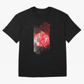 Ronaldo Illustration 003 Oversized T-Shirt Share the Excitement of FIFA World Cup 2026 Group Stage Celebrating Messi, CR7 and Mbappe, Netherlands Energy, Classic Soccer Heritage, Championship Pressure, Fan Loyalty and International Pride; Great for