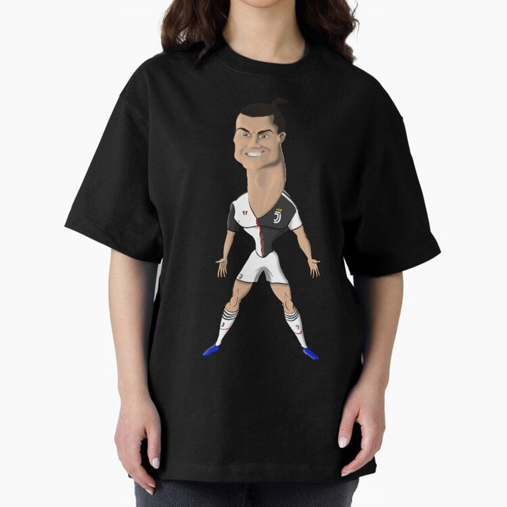 CR7 Oversized T-Shirt Show Fan Pride Across FIFA World Cup 2026 Group Stage Filled with CR7, France and Portugal Energy, Football Festival Excitement, Trophy Ambitions, Country Rivalries and Star Player Buzz; Ideal for Football Dads, Football Moms,