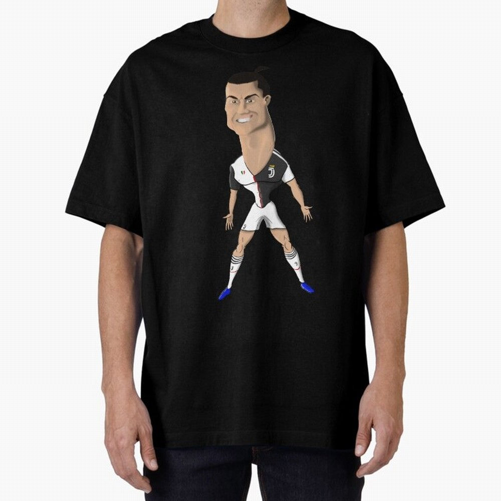 CR7 Oversized T-Shirt Show Fan Pride Across FIFA World Cup 2026 Group Stage Filled with CR7, France and Portugal Energy, Football Festival Excitement, Trophy Ambitions, Country Rivalries and Star Player Buzz; Ideal for Football Dads, Football Moms,