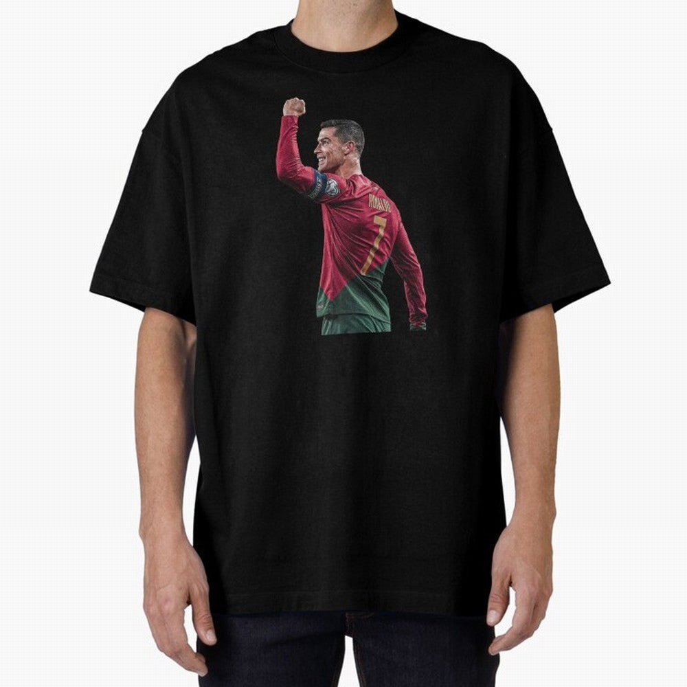 Cristiano Ronaldo Oversized T-Shirt Follow the Final Road of the FIFA World Cup 2026 Journey through Cristiano Ronaldo Highlights, Brazil, Portugal and Argentina Pride, Stadium Memories, Football Loyalty, International Chants and Championship
