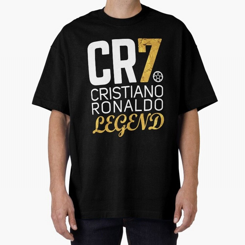 CR7 legend gold Oversized T-Shirt Bring Champion Energy into FIFA World Cup 2026 Group Stage Centered on Haaland, England Energy, Champion Mindset, Group Stage Buzz, Knockout Tension and Passionate Fan Culture; Perfect for Fans, Collectors, Family