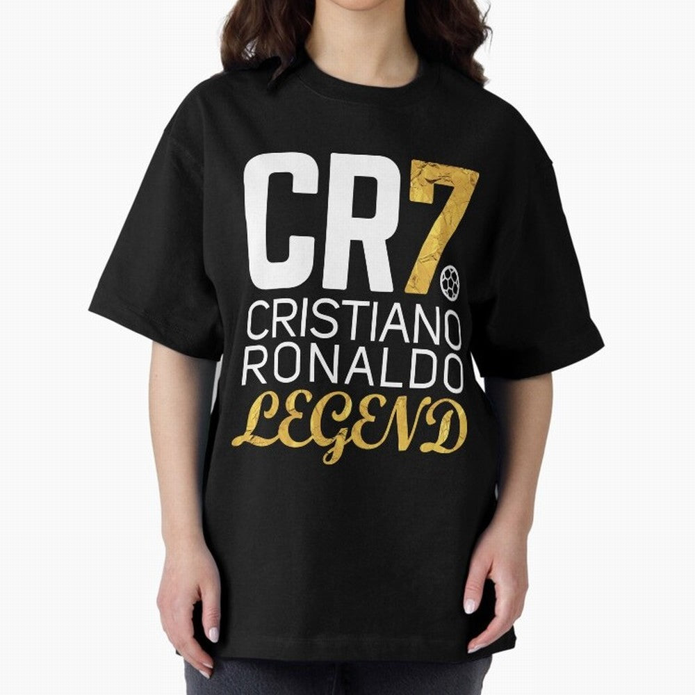CR7 legend gold Oversized T-Shirt Bring Champion Energy into FIFA World Cup 2026 Group Stage Centered on Haaland, England Energy, Champion Mindset, Group Stage Buzz, Knockout Tension and Passionate Fan Culture; Perfect for Fans, Collectors, Family
