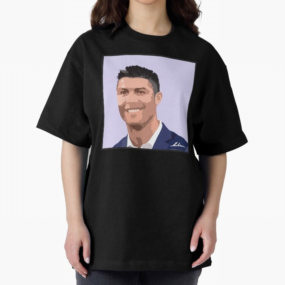 Cristiano Ronaldo Oversized T-Shirt Join Supporters Worldwide for FIFA World Cup 2026 USA Canada Mexico Spirit, with Spain, Neymar, Football History, Final Match Energy, Crowd Noise and Once in a Lifetime Moments; Perfect for Supporters Who Want