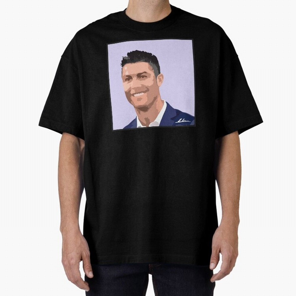 Cristiano Ronaldo Oversized T-Shirt Join Supporters Worldwide for FIFA World Cup 2026 USA Canada Mexico Spirit, with Spain, Neymar, Football History, Final Match Energy, Crowd Noise and Once in a Lifetime Moments; Perfect for Supporters Who Want
