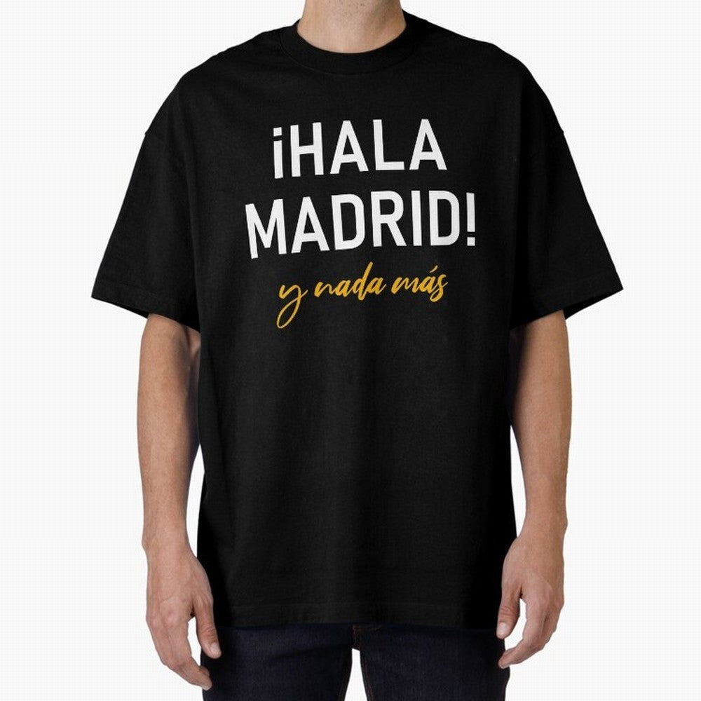 Hala Madrid Oversized T-Shirt Cheer through Every Moment of Global Football Passion for FIFA World Cup 2026 Group Stage, Built around CR7, England, Championship Spirit, Famous Goals, Roaring Crowds and International Football Unity; Ideal for Fans
