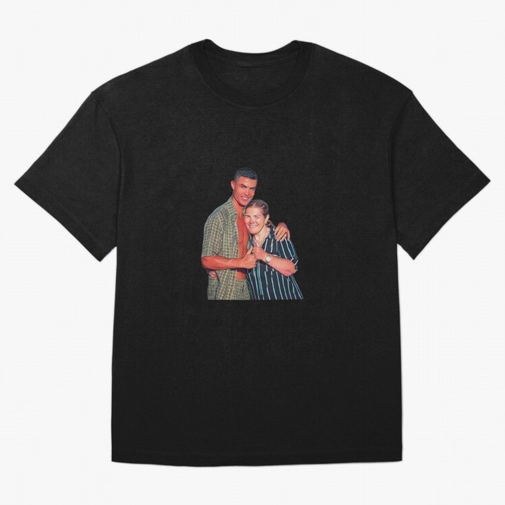 its criis with his mother Oversized T-Shirt Celebrate the Stars of Match Day Hype around FIFA World Cup 2026 Group Stage, Neymar, Haaland and Cristiano Ronaldo, Germany, Supporter Pride, Iconic Celebrations, Legendary Names and Global Match Day