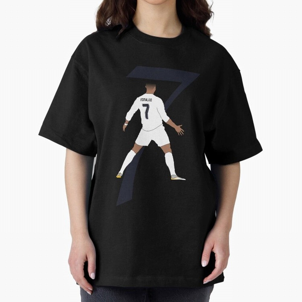 Cristiano Ronaldo #7 Oversized T-Shirt Bring World Football Passion into Match Day Hype around FIFA World Cup 2026, Mbappe and Neymar, Spain, Game Day Rituals, Football Legends, Country Pride and the Road to the Final; Made for Die Hard Supporters,