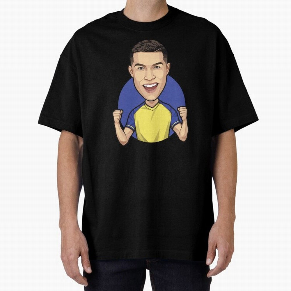 Ronaldo Al-Nassr 2022 Oversized T-Shirt Carry FIFA World Cup 2026 Group Stage Spirit, Featuring Argentina, France and Brazil, Mbappe, Fan Favorite Moments, National Team Passion, Big Match Drama and Soccer History; Ideal for Football Dads, Football