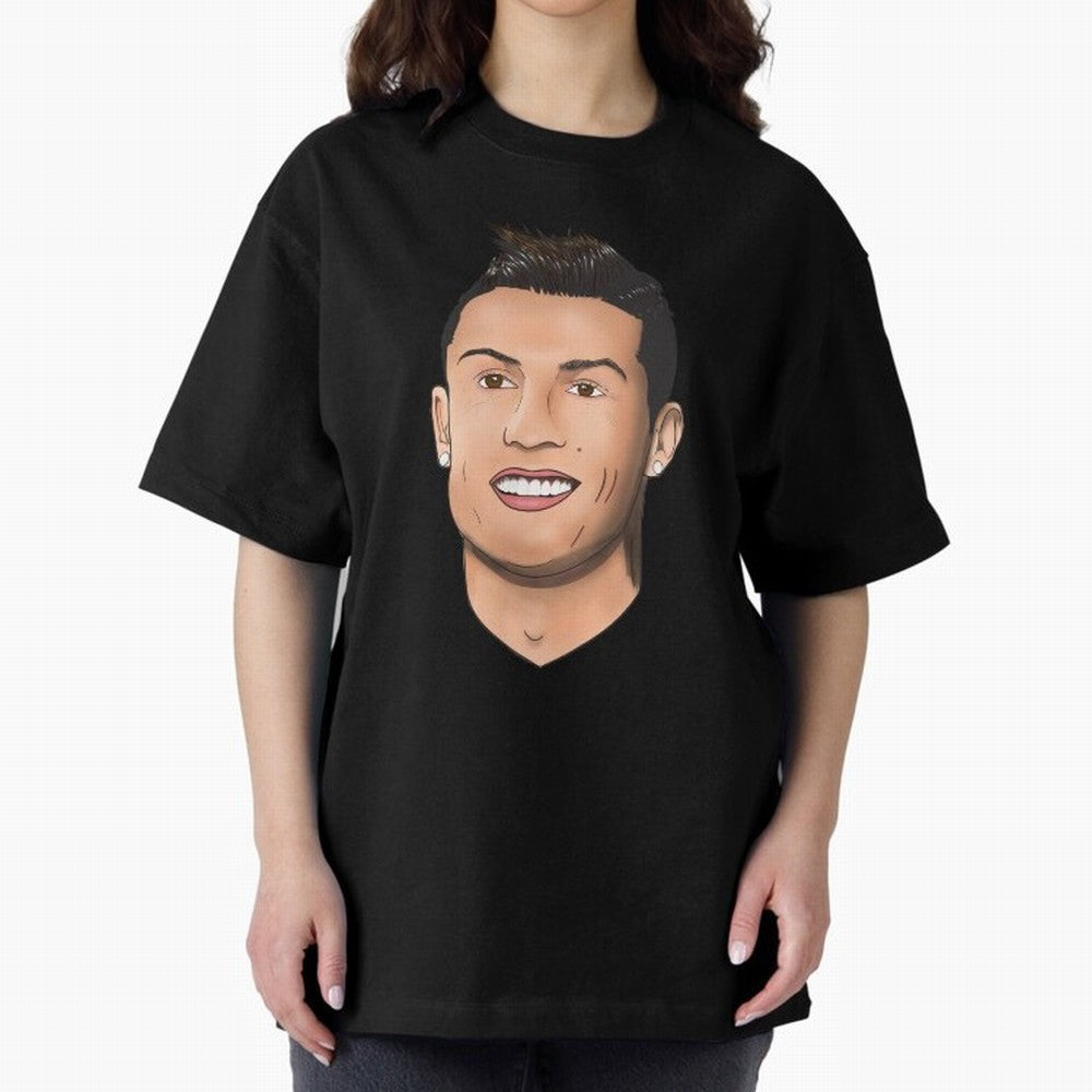 Cristiano Ronaldo Oversized T-Shirt Celebrate Classic Football Spirit in Global Football Passion for FIFA World Cup 2026, Celebrating Mbappe and Neymar, Spain and Netherlands, Match Day Excitement, Supporter Culture, Golden Goals and Global