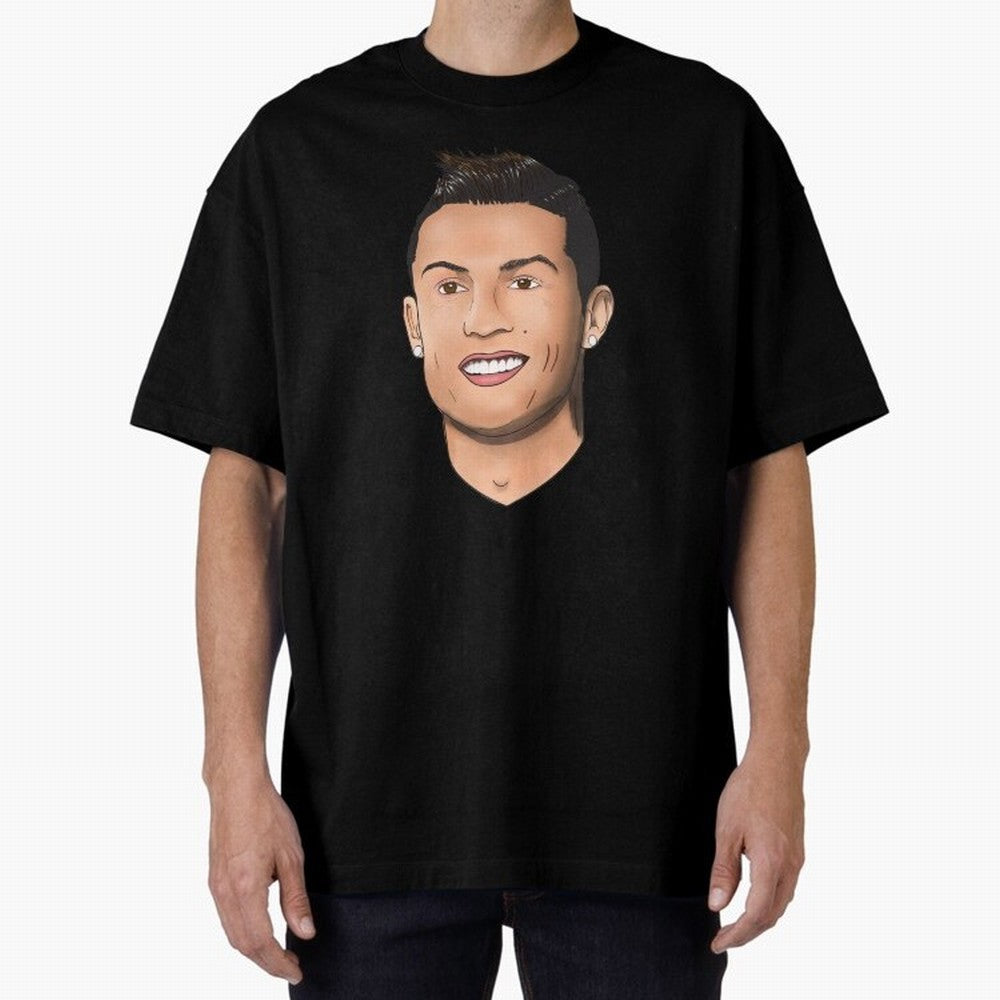 Cristiano Ronaldo Oversized T-Shirt Celebrate Classic Football Spirit in Global Football Passion for FIFA World Cup 2026, Celebrating Mbappe and Neymar, Spain and Netherlands, Match Day Excitement, Supporter Culture, Golden Goals and Global