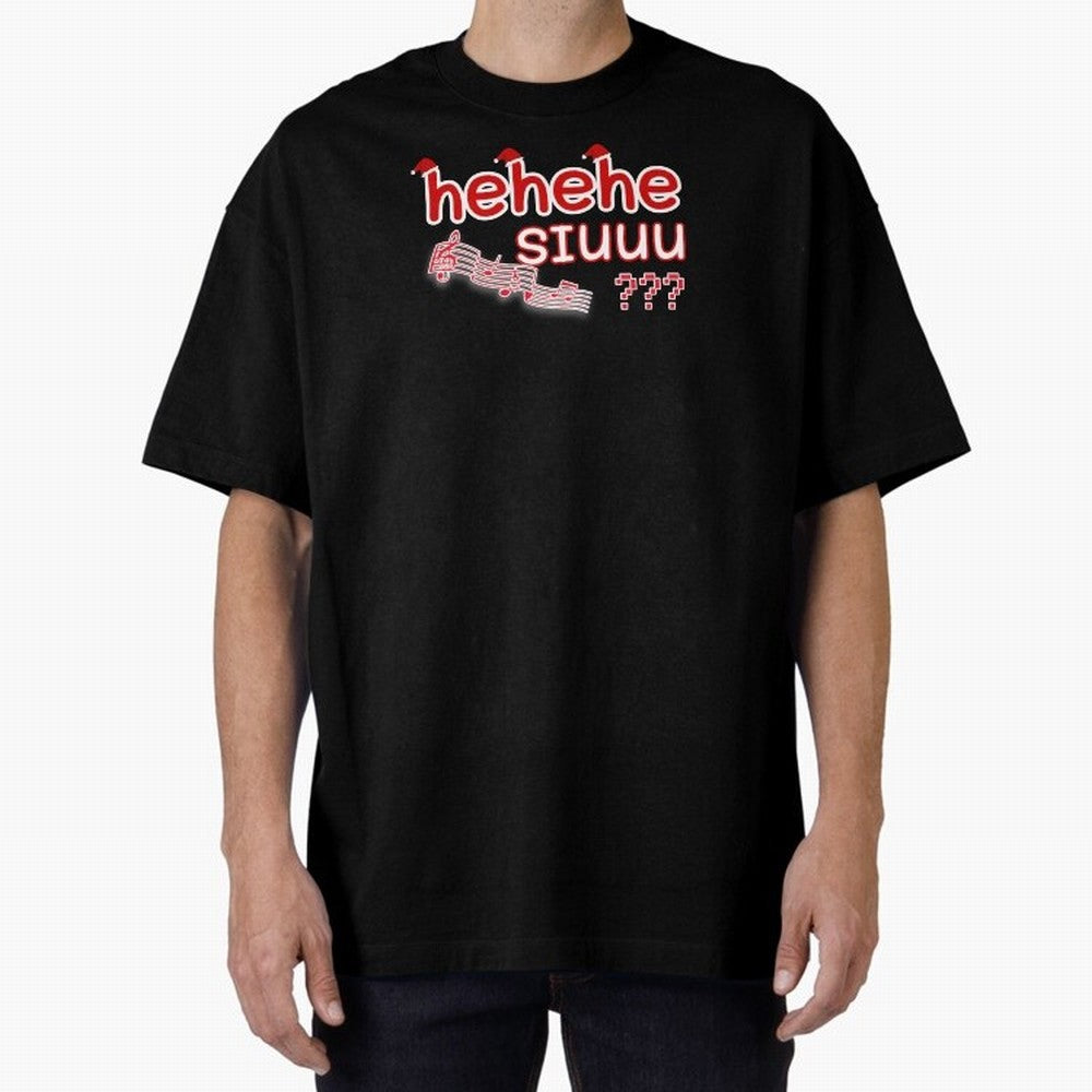 Hehehe siuuu CR7 goal Oversized T-Shirt Bring Bold Fan Energy to Match Day Hype around FIFA World Cup 2026, CR7 and Messi, England and Germany, Football Festival Excitement, Trophy Ambitions, Country Rivalries and Star Player Buzz; Created for