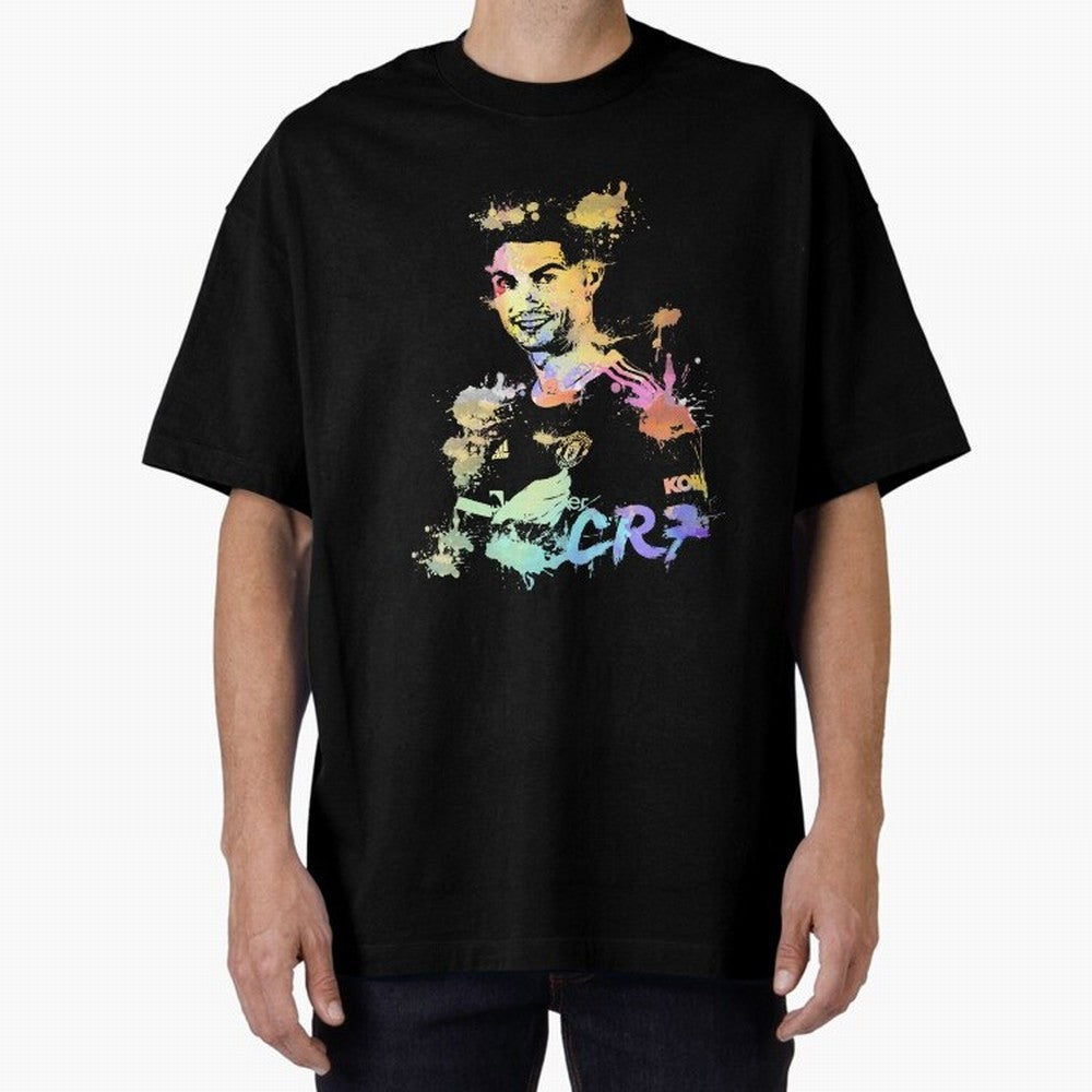 Cristiano Ronaldo Cristiano Ronaldoooo Oversized T-Shirt Bring International Match Energy to FIFA World Cup 2026 USA Canada Mexico Celebrating Messi and Cristiano Ronaldo, Argentina and Brazil Energy, Retro Football Energy, Iconic Rivalries, Trophy