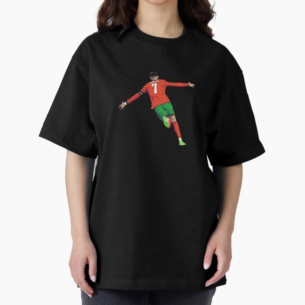 Cristiano Ronaldo Oversized T-Shirt Capture Stadium Memories from FIFA World Cup 2026 USA Canada Mexico for Fans of Messi and England and Germany, Bringing Game Day Rituals, Football Legends, Country Pride and the Road to the Final; Made for
