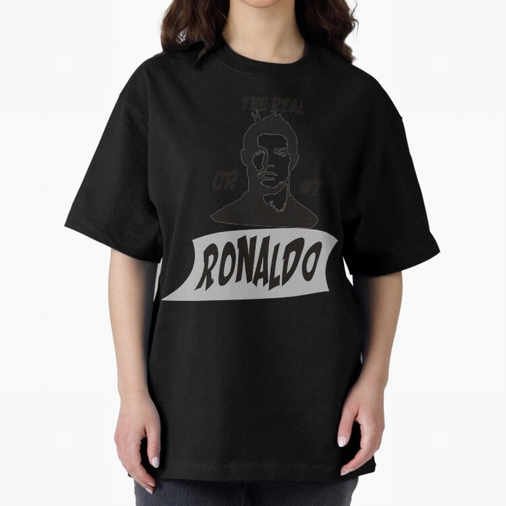 The Real Ronaldo Oversized T-Shirt Bring Bold Fan Energy to the FIFA World Cup 2026 Journey through Haaland Highlights, Spain and Netherlands Pride, Fan Favorite Moments, National Team Passion, Big Match Drama and Soccer History; Perfect for People