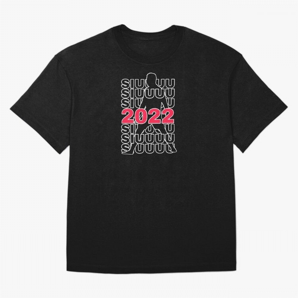 Siuuu 2022 Cristiano ronaldo goal Oversized T-Shirt Celebrate the Road through Match Day Hype around FIFA World Cup 2026 Group Stage, Messi and Cristiano Ronaldo, Brazil, Portugal and Argentina, Stadium Memories, Football Loyalty, International
