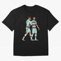 Cristiano Ronaldo & Bruno Fernandes Portugal Oversized T-Shirt Relive the FIFA World Cup 2026 USA Canada Mexico Journey through CR7 and Messi Highlights, Brazil, Portugal and Argentina Pride, Sports Nostalgia, International Competition, Famous