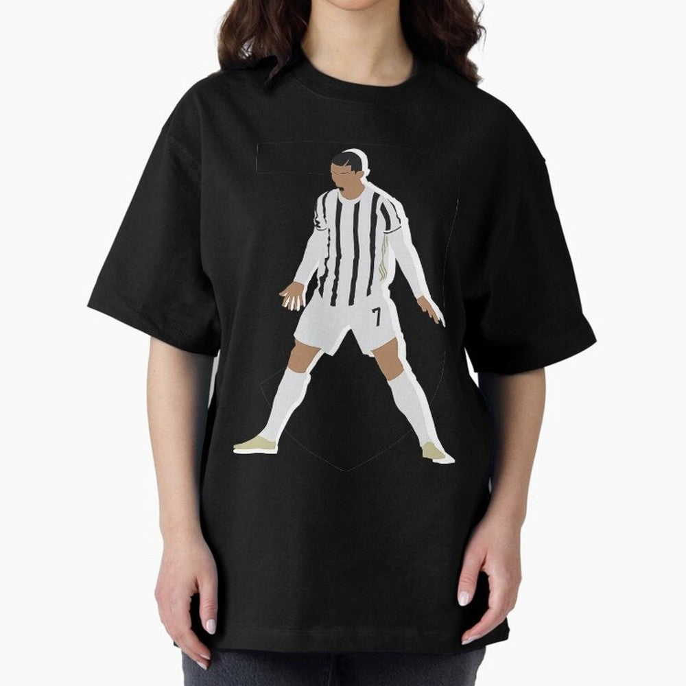 Cristiano Ronaldo 3 Oversized T-Shirt Stand Out with Spirit from FIFA World Cup 2026 Group Stage Spirit, Celebrating Brazil, CR7, Championship Spirit, Famous Goals, Roaring Crowds and International Football Unity; Built for Supporters Chasing