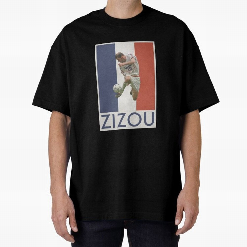 Football - Zidane Oversized T-Shirt Honor the FIFA World Cup 2026 Journey through Cristiano Ronaldo Highlights, Argentina Pride, Sports Nostalgia, International Competition, Famous Players and Unforgettable Victories; Created for Match Day Parties,