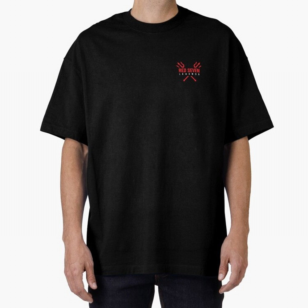 Red Seven Legends - Man Utd Oversized T-Shirt Bring World Football Passion into Global Football Passion for FIFA World Cup 2026 USA Canada Mexico, Featuring CR7, Brazil, Football Passion, Legendary Performances, Festival Vibes and Supporter