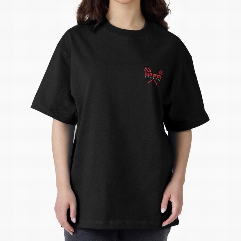 Red Seven Legends - Man Utd Oversized T-Shirt Bring World Football Passion into Global Football Passion for FIFA World Cup 2026 USA Canada Mexico, Featuring CR7, Brazil, Football Passion, Legendary Performances, Festival Vibes and Supporter
