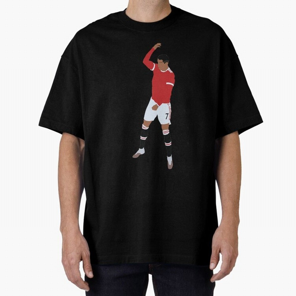 Cristiano Ronaldo 4 Oversized T-Shirt Stand Proud for FIFA World Cup 2026 Group Stage Highlighting Cristiano Ronaldo, Argentina, France and Brazil Energy, Soccer Culture, Superstar Moments, National Team Dreams and Competitive Fire; Made for Die