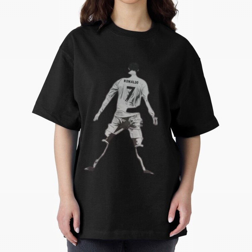 cristiano ronaldo Oversized T-Shirt Unlock the FIFA World Cup 2026 Group Stage Journey through Haaland and Mbappe Highlights, Portugal, Spain and Germany Pride, Retro Football Energy, Iconic Rivalries, Trophy Chase Drama and Stadium Atmosphere;