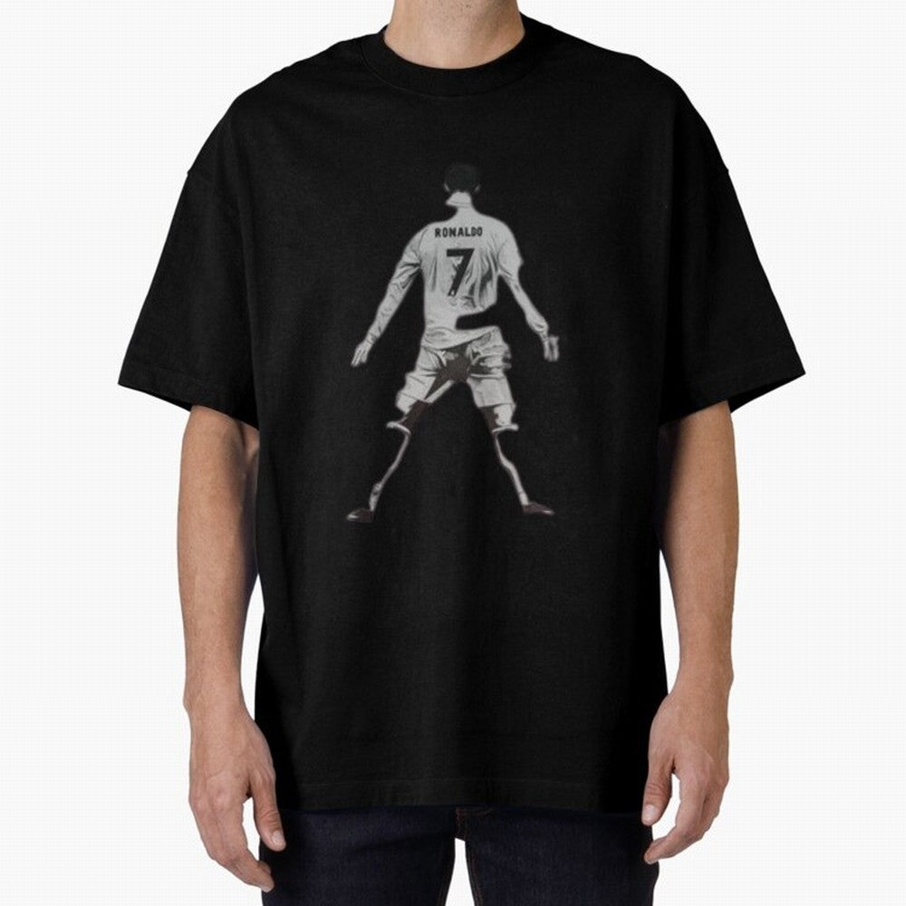cristiano ronaldo Oversized T-Shirt Unlock the FIFA World Cup 2026 Group Stage Journey through Haaland and Mbappe Highlights, Portugal, Spain and Germany Pride, Retro Football Energy, Iconic Rivalries, Trophy Chase Drama and Stadium Atmosphere;