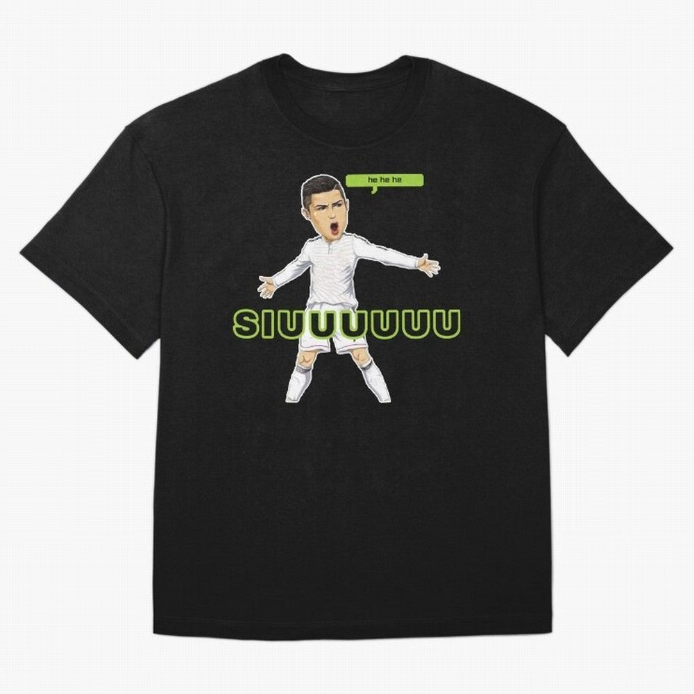 Hehehe SUIII Cristiano ronaldo Oversized T-Shirt Make Every Match About Global Football Passion for FIFA World Cup 2026, Centered on Cristiano Ronaldo, France, Game Day Rituals, Football Legends, Country Pride and the Road to the Final; Perfect for