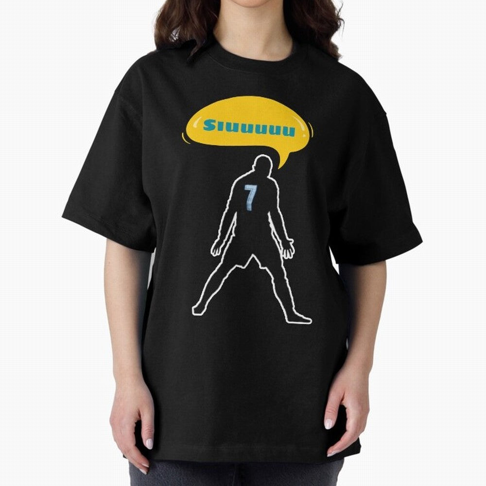 Siuuu Cristiano ronaldo goal Oversized T-Shirt Experience the Global Stage of FIFA World Cup 2026 USA Canada Mexico Spirit, Driven by Spain and Netherlands, Cristiano Ronaldo, Soccer Culture, Superstar Moments, National Team Dreams and Competitive