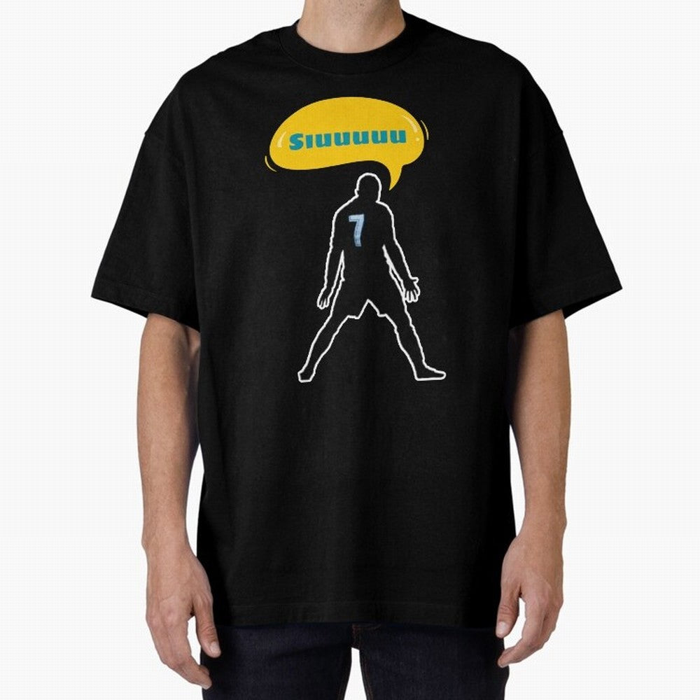 Siuuu Cristiano ronaldo goal Oversized T-Shirt Experience the Global Stage of FIFA World Cup 2026 USA Canada Mexico Spirit, Driven by Spain and Netherlands, Cristiano Ronaldo, Soccer Culture, Superstar Moments, National Team Dreams and Competitive
