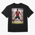 Cristiano Ronaldo Portuguese Legend Number Seven SIUUU Oversized T-Shirt Create the FIFA World Cup 2026 Journey through Cristiano Ronaldo Highlights, Argentina, France and Brazil Pride, Vintage Soccer Flavor, Modern Football Stars, National Flags