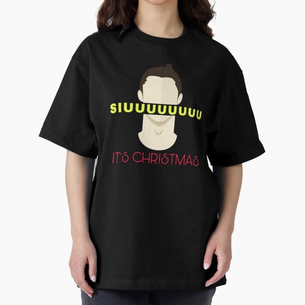 Siuuu it¡¯s Christmas CR7 Oversized T-Shirt Get Ready for the FIFA World Cup 2026 USA Canada Mexico Journey through Mbappe and Neymar Highlights, Argentina Pride, Vintage Soccer Flavor, Modern Football Stars, National Flags and Final Night Emotion;
