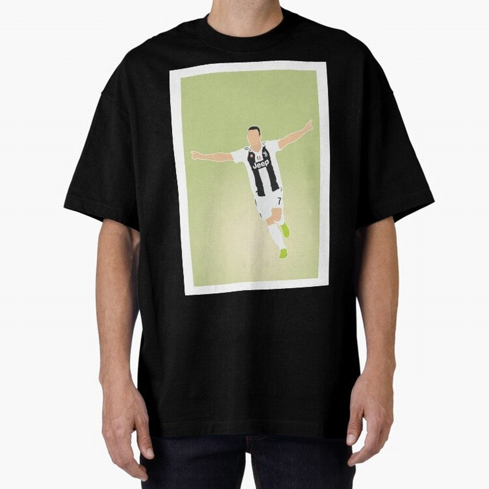 CRISTIANO RONALDO Oversized T-Shirt Bring Match Day Fire to Global Football Passion for FIFA World Cup 2026 Group Stage, Featuring Haaland and Mbappe, Spain, Soccer Culture, Superstar Moments, National Team Dreams and Competitive Fire; Built for