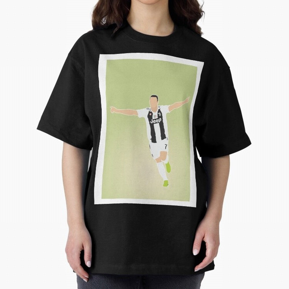 CRISTIANO RONALDO Oversized T-Shirt Bring Match Day Fire to Global Football Passion for FIFA World Cup 2026 Group Stage, Featuring Haaland and Mbappe, Spain, Soccer Culture, Superstar Moments, National Team Dreams and Competitive Fire; Built for