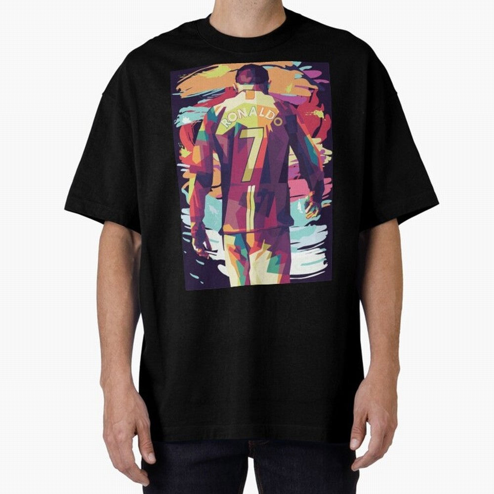 Cristiano Ronaldo Manchester United Cristiano Ronaldo Oversized T-Shirt Elevate FIFA World Cup 2026 USA Canada Mexico Spirit, Highlighting Brazil, Portugal and Argentina, Cristiano Ronaldo, Supporter Pride, Iconic Celebrations, Legendary Names and
