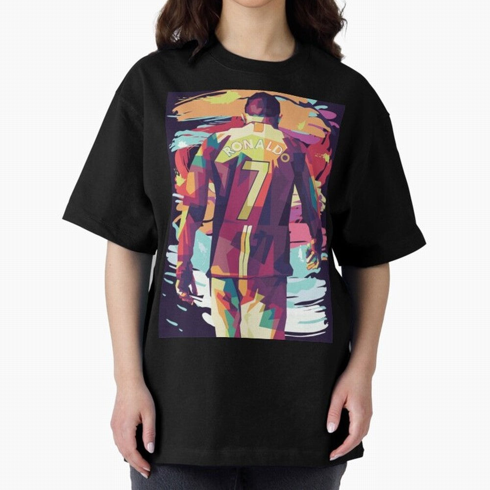 Cristiano Ronaldo Manchester United Cristiano Ronaldo Oversized T-Shirt Elevate FIFA World Cup 2026 USA Canada Mexico Spirit, Highlighting Brazil, Portugal and Argentina, Cristiano Ronaldo, Supporter Pride, Iconic Celebrations, Legendary Names and