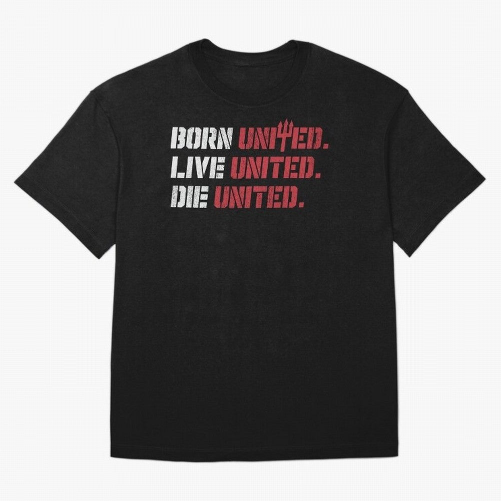 Manchester United - Born United Oversized T-Shirt Relive Legendary Nights from FIFA World Cup 2026 USA Canada Mexico Built around Mbappe and Neymar, France Energy, Game Day Rituals, Football Legends, Country Pride and the Road to the Final; Perfect